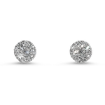 Springer's Forever Earrings Springer's Forever 14K White Gold Diamond Cluster Stud Earrings - 0.75ctw
