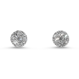 Springer's Forever Earrings Springer's Forever 14K White Gold Diamond Cluster Stud Earrings - 0.75ctw