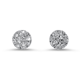 Springer's Forever Earrings Springer's Forever 14K White Gold Diamond Cluster Stud Earrings - 1 3/8ctw