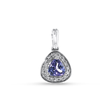 Springer's Forever Charms and Pendants Springer's Forever 14K White Gold Trillion-Cut Tanzanite Diamond Pendant - 0.45ct