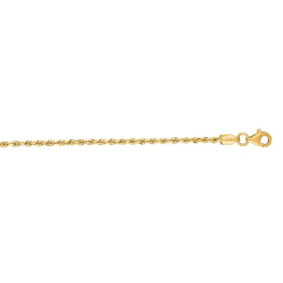Springer's Forever Chain Springer's Forever 14K Yellow Gold 1.8mm Rope Chain - 20"