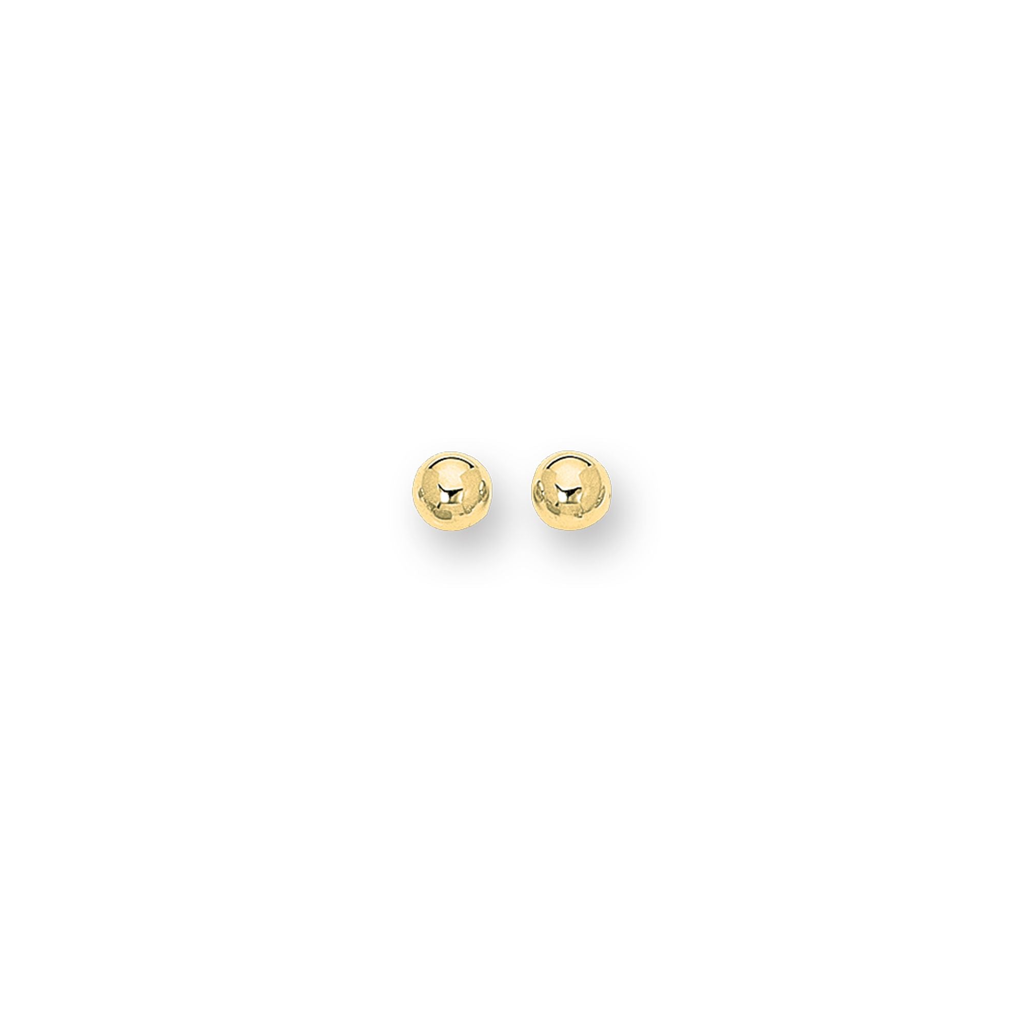 Springer's Forever Earrings Springer's Forever 14K Yellow Gold 10mm Polished Ball Stud Earrings