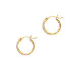 Springer's Forever Earrings Springer's Forever 14K Yellow Gold 2x15mm Tube Hoop Earrings