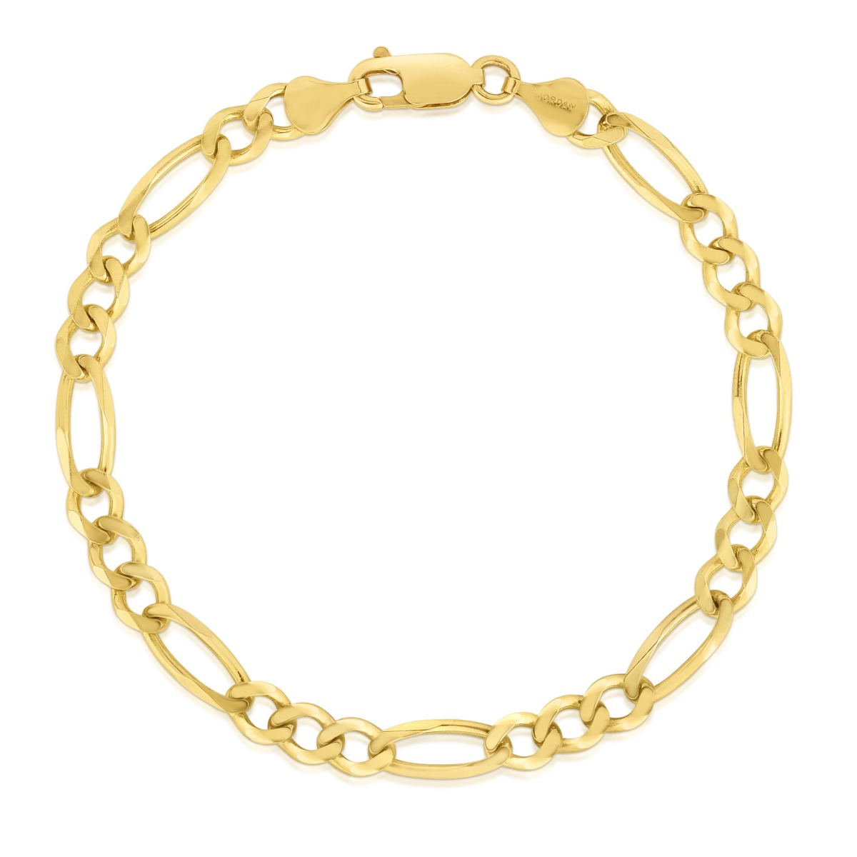 Springer's Forever Bracelet Springer's Forever 14K Yellow Gold 3.8mm Figaro Bracelet, 8"