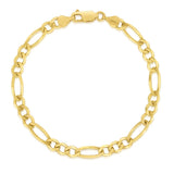 Springer's Forever Bracelet Springer's Forever 14K Yellow Gold 3.8mm Figaro Bracelet, 8"
