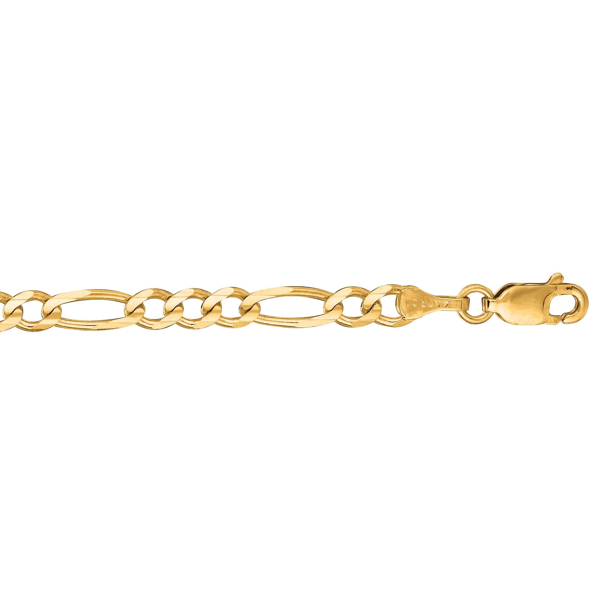 Springer's Forever Bracelet Springer's Forever 14K Yellow Gold 3.8mm Figaro Bracelet, 8"