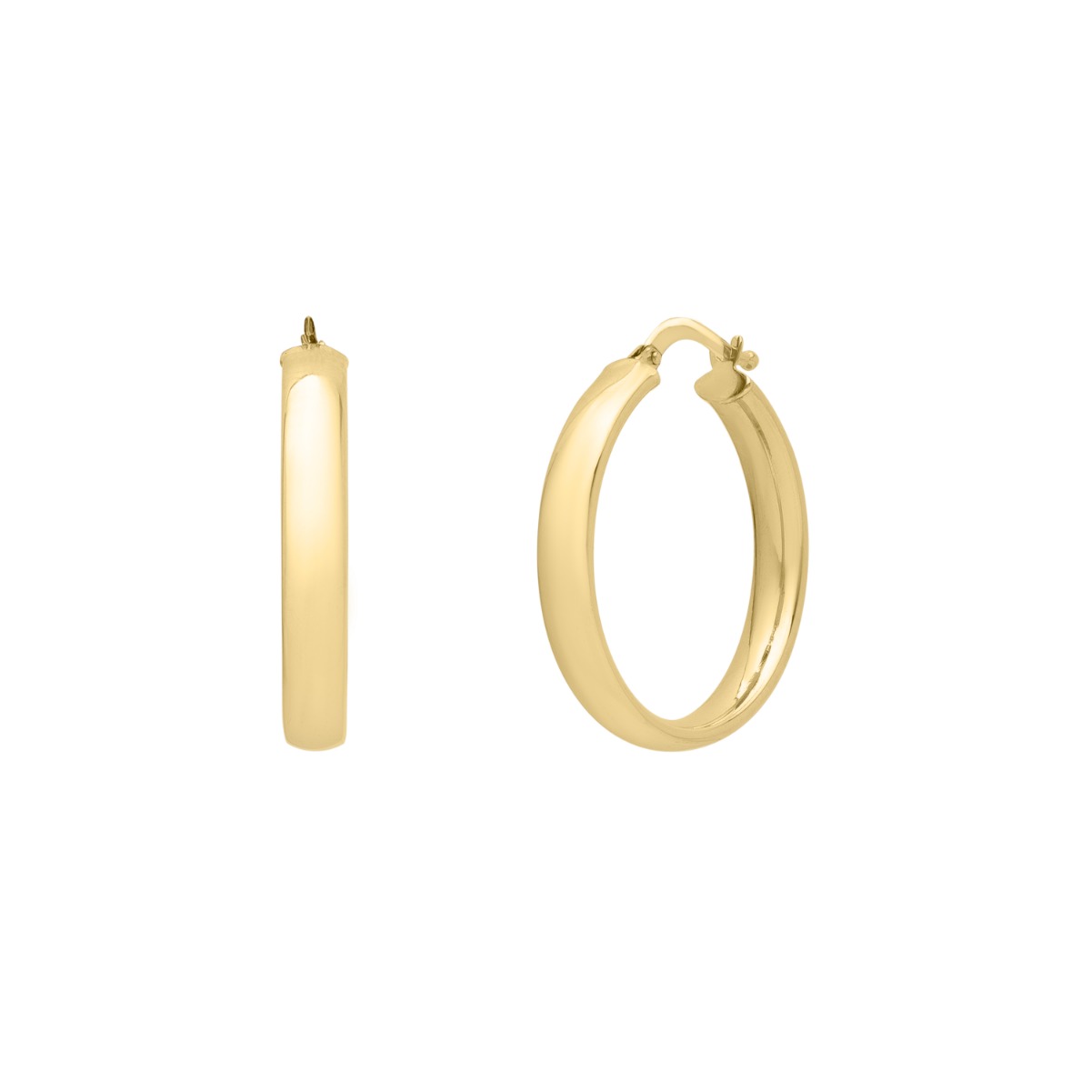 Springer's Forever Earrings Springer's Forever 14K Yellow Gold 35mm Hoop Earrings
