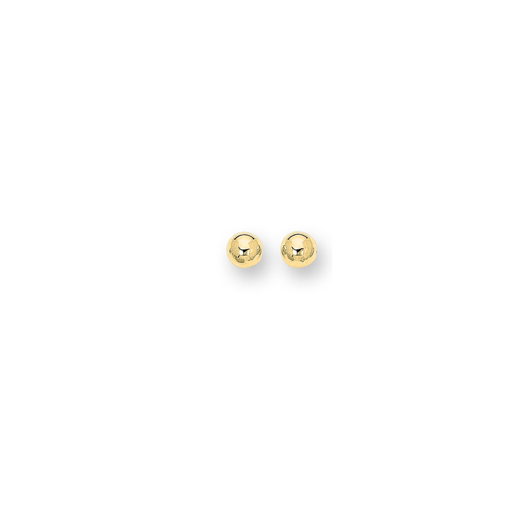 Springer's Forever Earrings Springer's Forever 14K Yellow Gold 8mm Polished Ball Stud Earrings