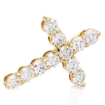 Springer's Forever Charms and Pendants Springer's Forever 14K Yellow Gold Diamond Cross Pendant - 0.90ctw