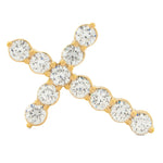 Springer's Forever Necklace Springer's Forever 14K Yellow Gold Diamond Cross Pendant Necklace, 18" - 1.14ctw