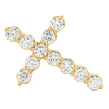 Springer's Forever Necklace Springer's Forever 14K Yellow Gold Diamond Cross Pendant Necklace, 18" - 1.14ctw