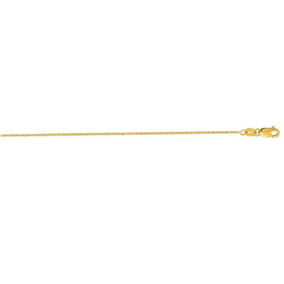 Springer's Forever Chain Springer's Forever 14K Yellow Gold Diamond Cut Cable Chain - 16"