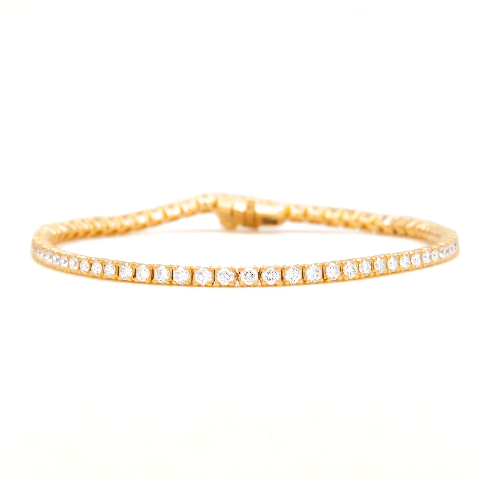 Springer's Forever Bracelet Springer's Forever 14K Yellow Gold Diamond Tennis Bracelet - 2.59ctw