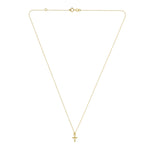 Springer's Forever Necklace Springer's Forever 14K Yellow Gold Mini Cross Necklace