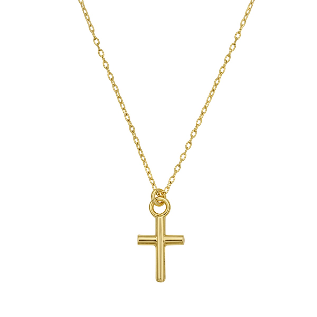 Springer's Forever Necklace Springer's Forever 14K Yellow Gold Mini Cross Necklace