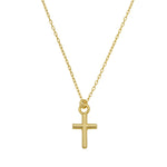 Springer's Forever Necklace Springer's Forever 14K Yellow Gold Mini Cross Necklace
