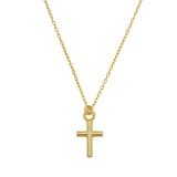 Springer's Forever Necklace Springer's Forever 14K Yellow Gold Mini Cross Necklace