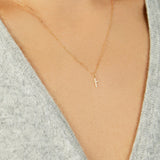 Springer's Forever Necklace Springer's Forever 14K Yellow Gold Mini Cross Necklace