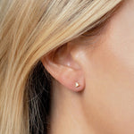 Springer's Forever Earrings Springer's Forever 14K Yellow Gold Pyramid Triangle Stud Earrings