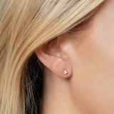 Springer's Forever Earrings Springer's Forever 14K Yellow Gold Pyramid Triangle Stud Earrings
