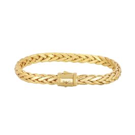 Springer's Collection Bracelet Springer's Collection 14K Yellow Gold Rounded Woven Bracelet