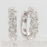 Springer's Forever Earrings Springer's Forever 18K White Gold Diamond Hoop Earrings, 16mm - 2.11ctw