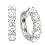 Springer's Forever Earrings Springer's Forever 18K White Gold Diamond Hoop Earrings, 16mm - 2.11ctw