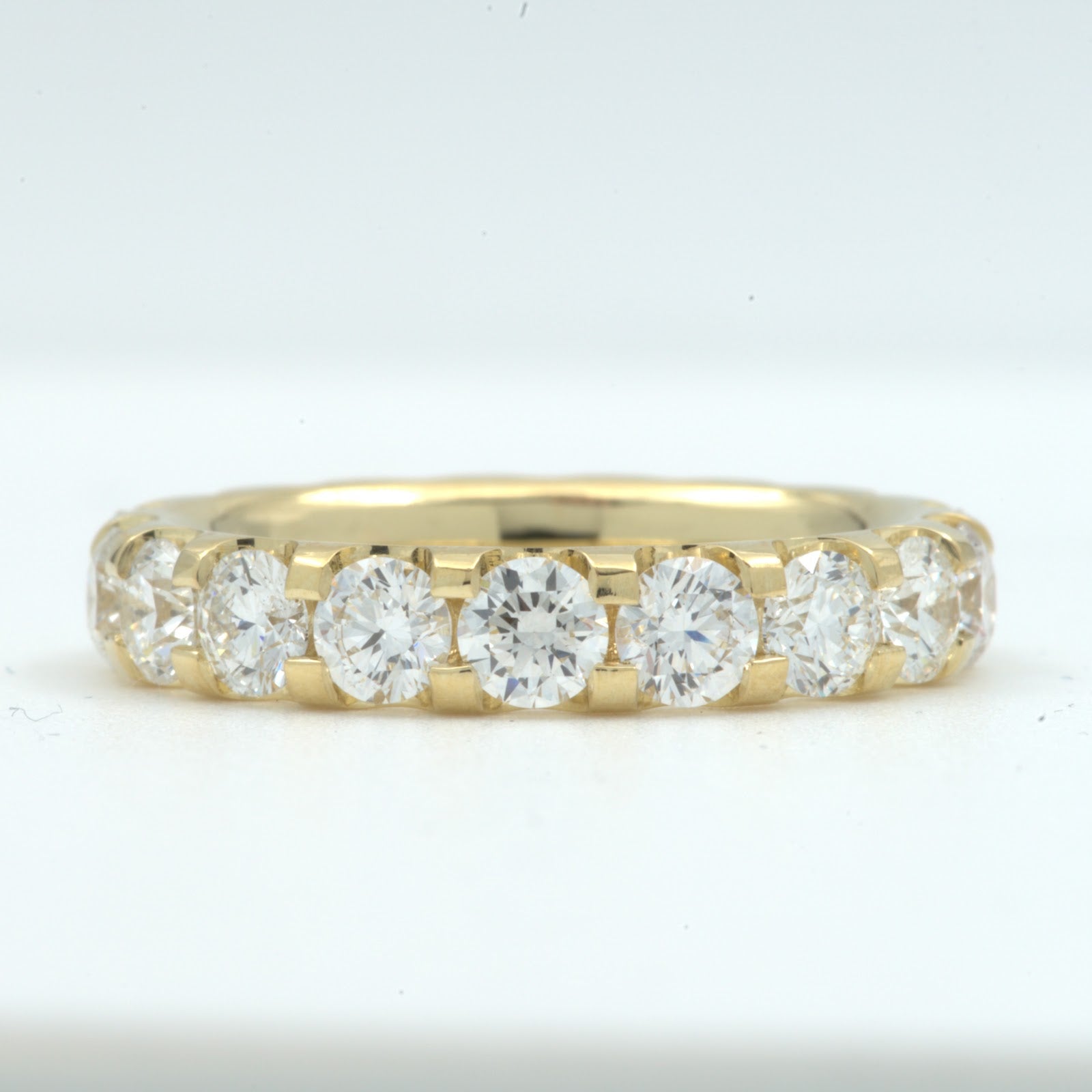Springer's Forever Wedding Band Springer's Forever 18K Yellow Gold Diamond Eternity Band - 3.37ctw