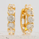 Springer's Forever Earrings Springer's Forever 18K Yellow Gold Diamond Hoop Earrings, 16mm - 2.08ctw