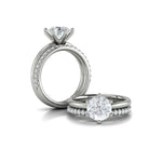 Springer's Forever Engagement Ring Springer's Forever by Vlora 14K White Gold Elevated Brilliance Solitaire Engagement Ring Setting, Size 6.75