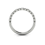 Springer's Forever Wedding Band Springer's Forever by Vlora 14K White Gold Geometrical Stacking Diamond Band