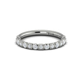 Springer's Forever Wedding Band Springer's Forever by Vlora 14K White Gold Geometrical Stacking Diamond Band
