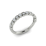 Springer's Forever Wedding Band Springer's Forever by Vlora 14K White Gold Geometrical Stacking Diamond Band