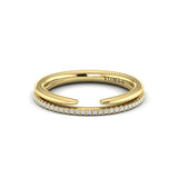Springer's Forever Wedding Band Springer's Forever by Vlora 14K Yellow Gold Wrap Double Row Diamond Wedding Band - .13ctw