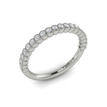 Springer's Forever Wedding Band Springer's Forever by Vlora 18K White Gold Vintage-Inspired Stackable Diamond Band