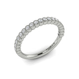 Springer's Forever Wedding Band Springer's Forever by Vlora 18K White Gold Vintage-Inspired Stackable Diamond Band