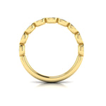 Springer's Forever Wedding Band Springer's Forever by Vlora 18K Yellow Gold Bezel-Set Oval Stackable Diamond Band