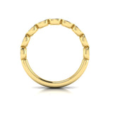 Springer's Forever Wedding Band Springer's Forever by Vlora 18K Yellow Gold Bezel-Set Oval Stackable Diamond Band