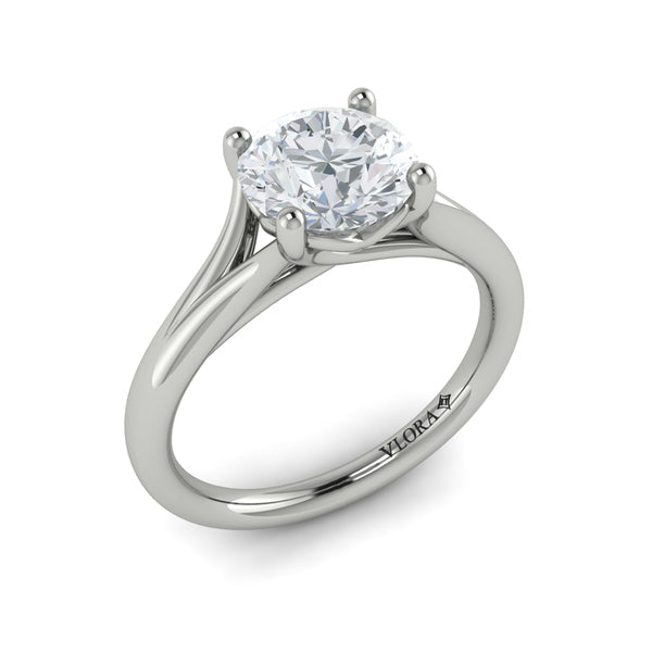 Springer's Forever Engagement Ring Springer's Forever by Vlora 18K Yellow Gold Classic Solitaire Engagement Ring Setting