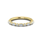 Springer's Forever Wedding Band Springer's Forever by Vlora 18K Yellow Gold Harmony Stackable Diamond Band