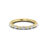 Springer's Forever Wedding Band Springer's Forever by Vlora 18K Yellow Gold Harmony Stackable Diamond Band