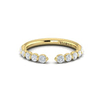 Springer's Forever Wedding Band Springer's Forever by Vlora 18K Yellow Gold Open Stackable Diamond Band