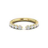 Springer's Forever Wedding Band Springer's Forever by Vlora 18K Yellow Gold Open Stackable Diamond Band