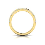 Springer's Forever Wedding Band Springer's Forever by Vlora 18K Yellow Gold Open Stackable Pavé Diamond Band