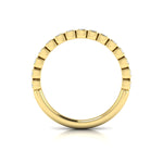 Springer's Forever Wedding Band Springer's Forever by Vlora 18K Yellow Gold Tile Stackable Diamond Band