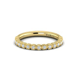 Springer's Forever Wedding Band Springer's Forever by Vlora 18K Yellow Gold Tile Stackable Diamond Band