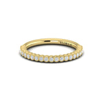 Springer's Forever Wedding Band Springer's Forever by Vlora 18K Yellow Gold Vintage-Inspired Stackable Diamond Band