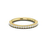 Springer's Forever Wedding Band Springer's Forever by Vlora 18K Yellow Gold Vintage-Inspired Stackable Diamond Band