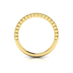 Springer's Forever Wedding Band Springer's Forever by Vlora 18K Yellow Gold Vintage-Inspired Stackable Diamond Band