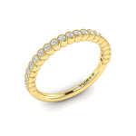 Springer's Forever Wedding Band Springer's Forever by Vlora 18K Yellow Gold Vintage-Inspired Stackable Diamond Band